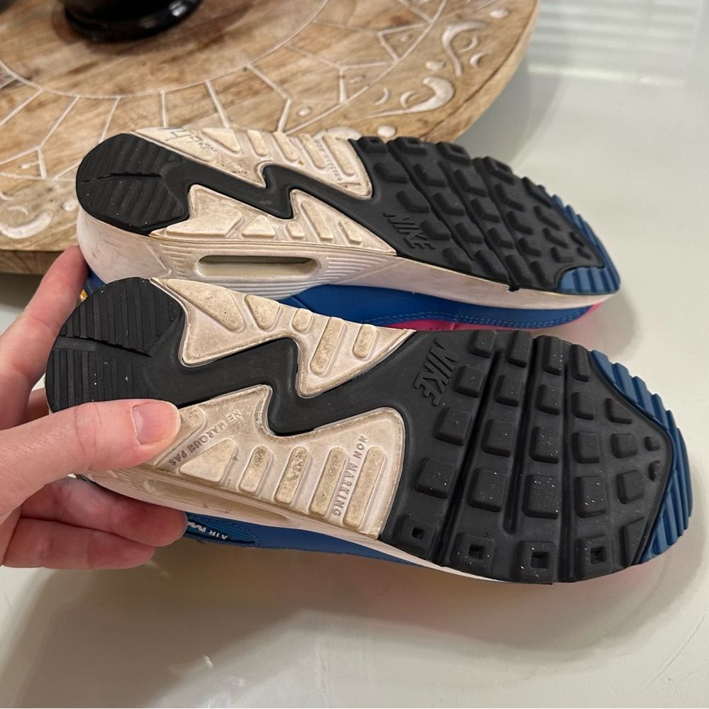 5Y Nike Air Max 90 Colorful Sneakers - Picture 15 of 16